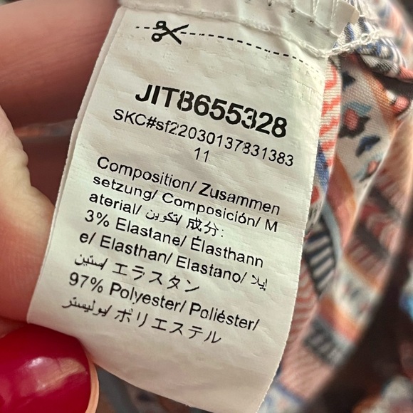 EUC 4X Shein Curve Belted Stripped Multicolored Shorts - Picture 7 of 7